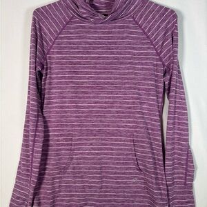 GapFit Purple Striped Pullover• Size Small